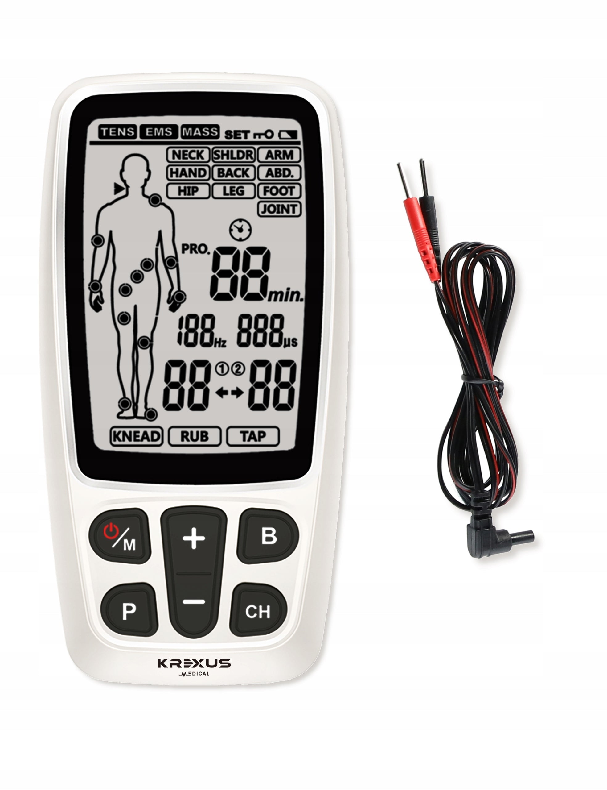 Nerve Muscle Electrostimulator TENS EMS Massage Krexus EX9178 Medical Medical device yes