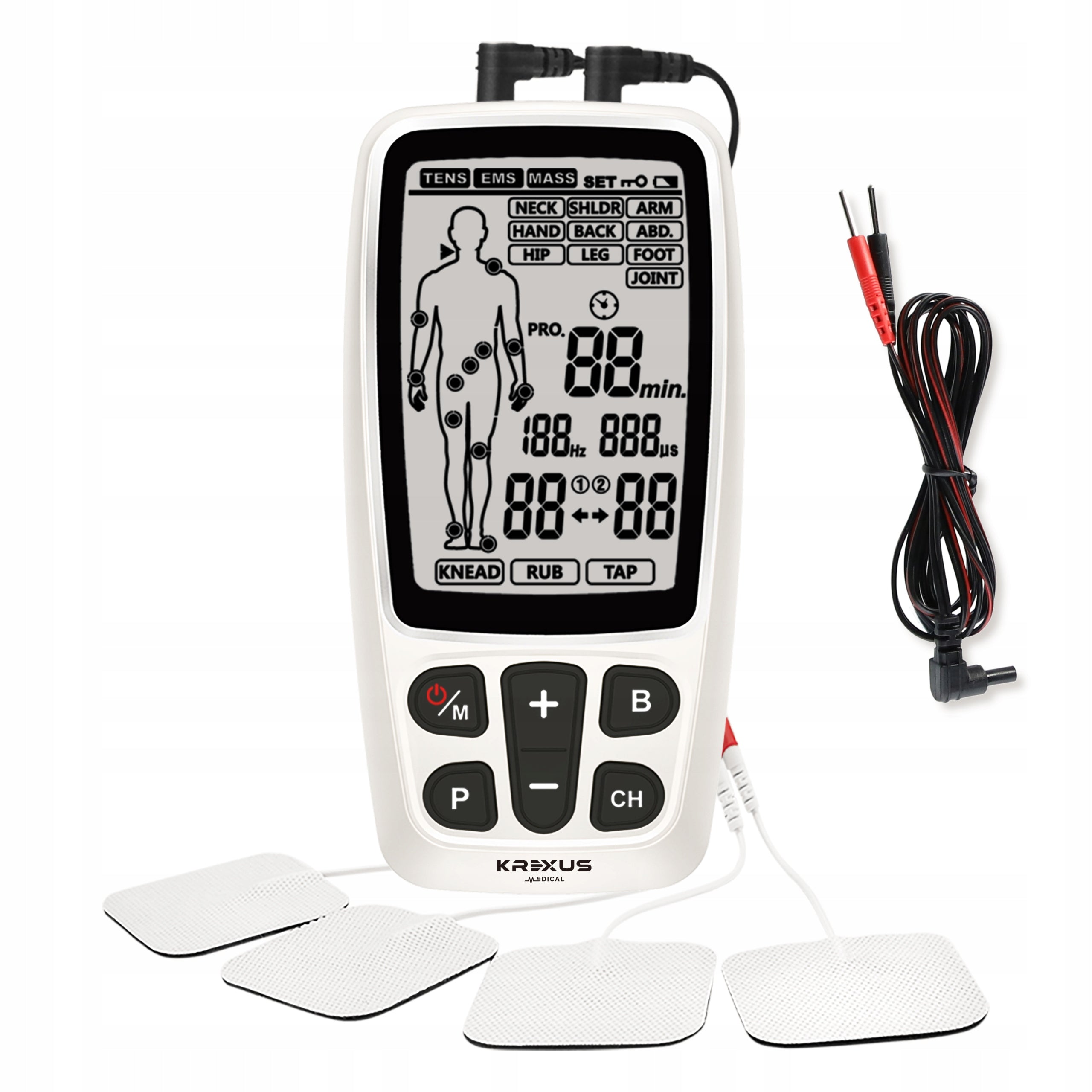 Nerve Muscle Electrostimulator TENS EMS Massage Krexus EX9178 Medical Packaging status original