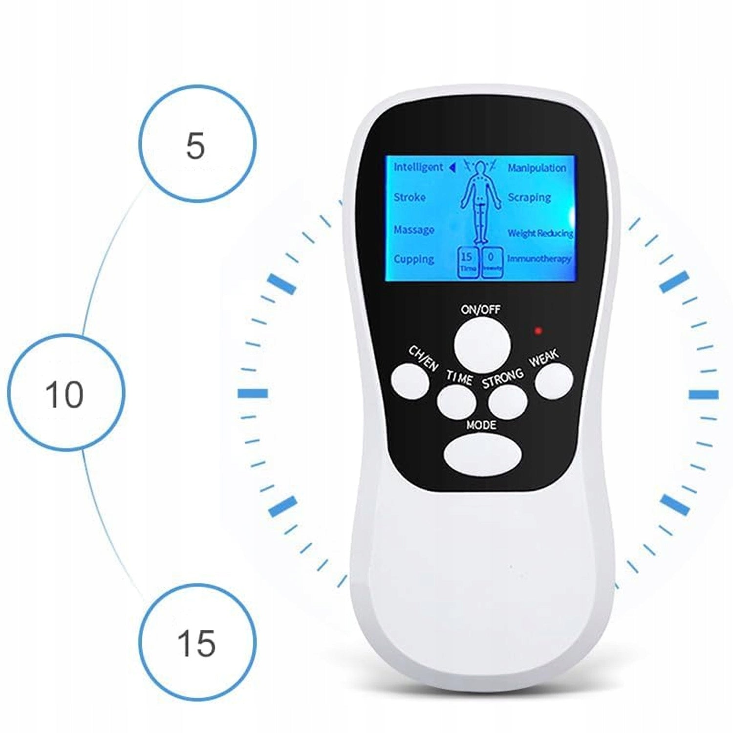 Nerve and Muscle Electrostimulator for Pain TENS MASSAGE - Meridian Massager Medical device no