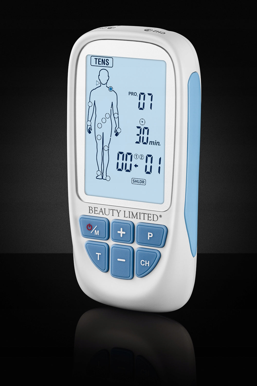 Nerve muscle electrostimulator TENS EMS MASS 73 PROGRAMS 40 LEVELS Packaging status original