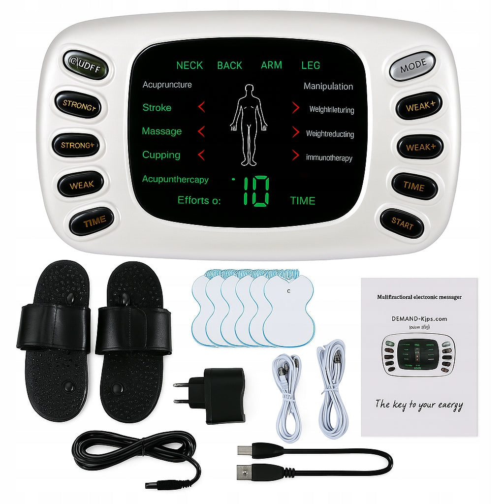 Nerve muscle electrostimulator ems tens flip flops BACK MASSAGER STIMULATOR