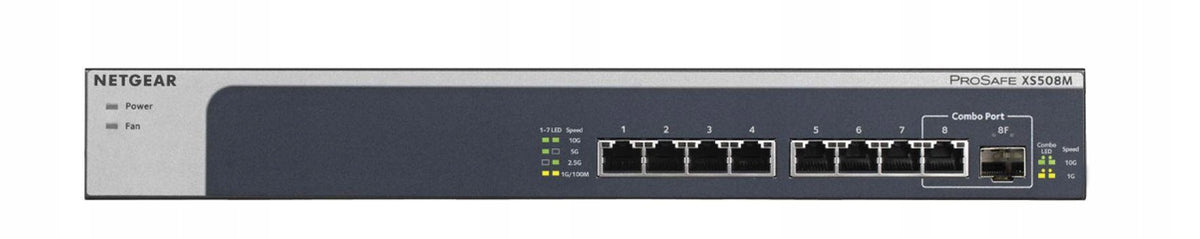 Nespravovatelný Switch Netgear XS508M ProSafe Manufacturer code XS508M-100EUS