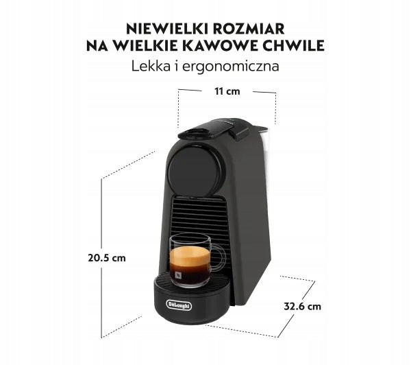 Nespresso Essenza Mini EN85.BKMT Width 11cm + Coffee Set Brand De'Longhi