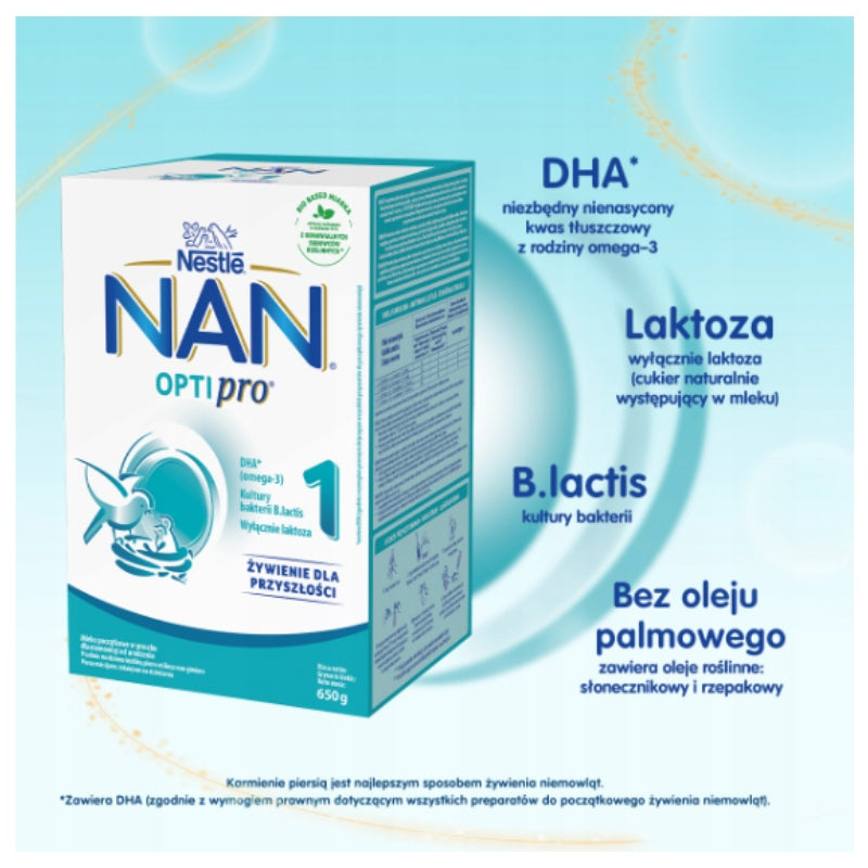 Nestle NAN OPTIPRO 1 initial milk 650 g Packaging status original