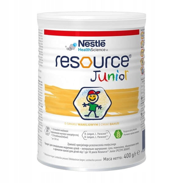 Nestlé Resource Junior Vanilla Flavoured Nourishing Powder 400 g Brand Nestlé