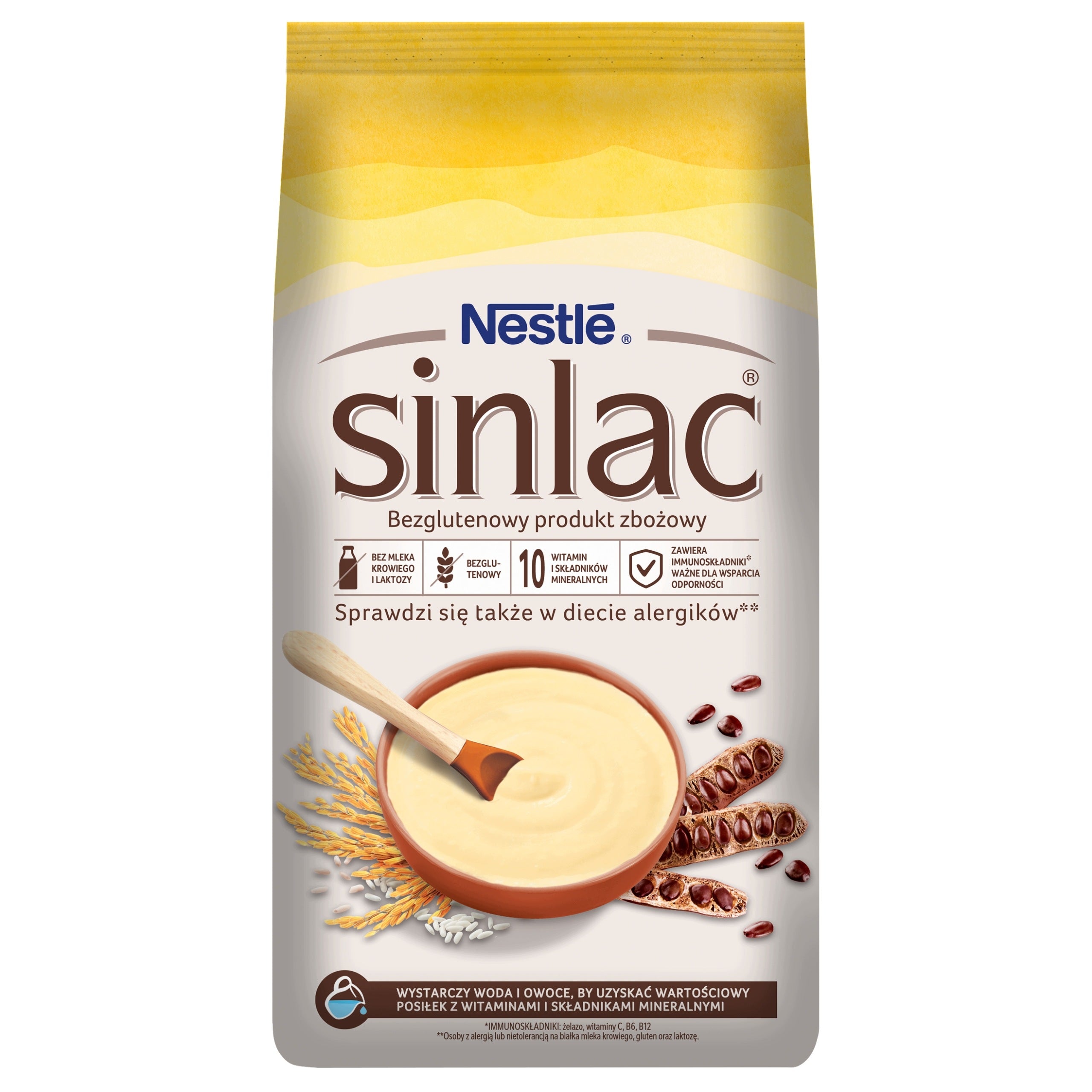 Nestlé Sinlac porridge gluten-free cereal product after 3 years of age 500 g x3 Brand Nestlé