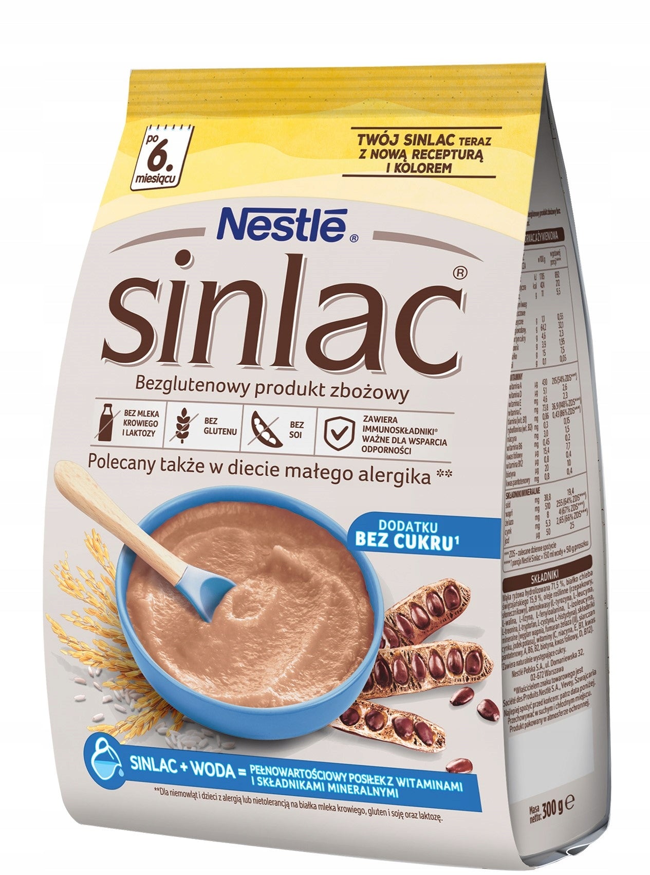 Nestle Sinlac sugar-free gluten-free porridge, after 6 months, 300 g