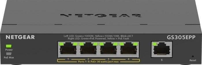 Netgear Switch GS305EPP switch unmanaged 5GE (4xPoE+)