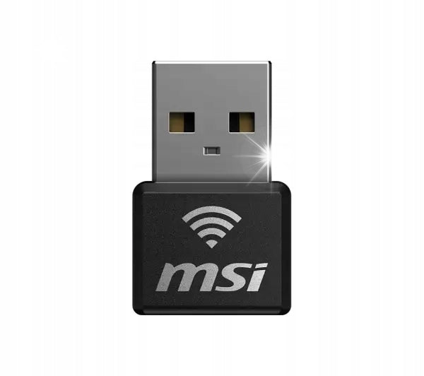 Network Card Wireless USB MSI AX1800 Nano WIFI 6 802.11ax Black