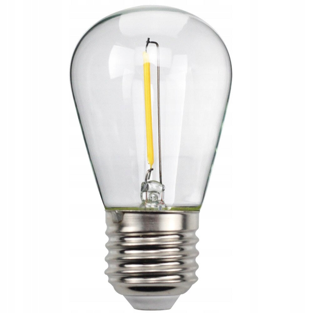 Network GARLAND 230V Garden Chain 10m E27+10x LED Filament BULBS Batteries included no