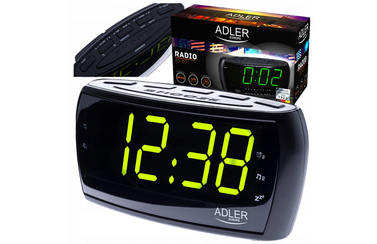 Network Radio Clock Alarm Clock AM, FM Adler AD1121