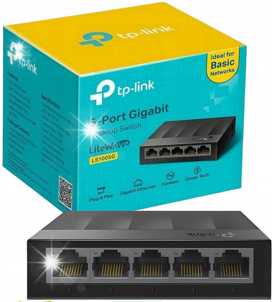 Network Switch Gigabit LAN Switch TP-LINK LS1005G 5 x 10/100/1000