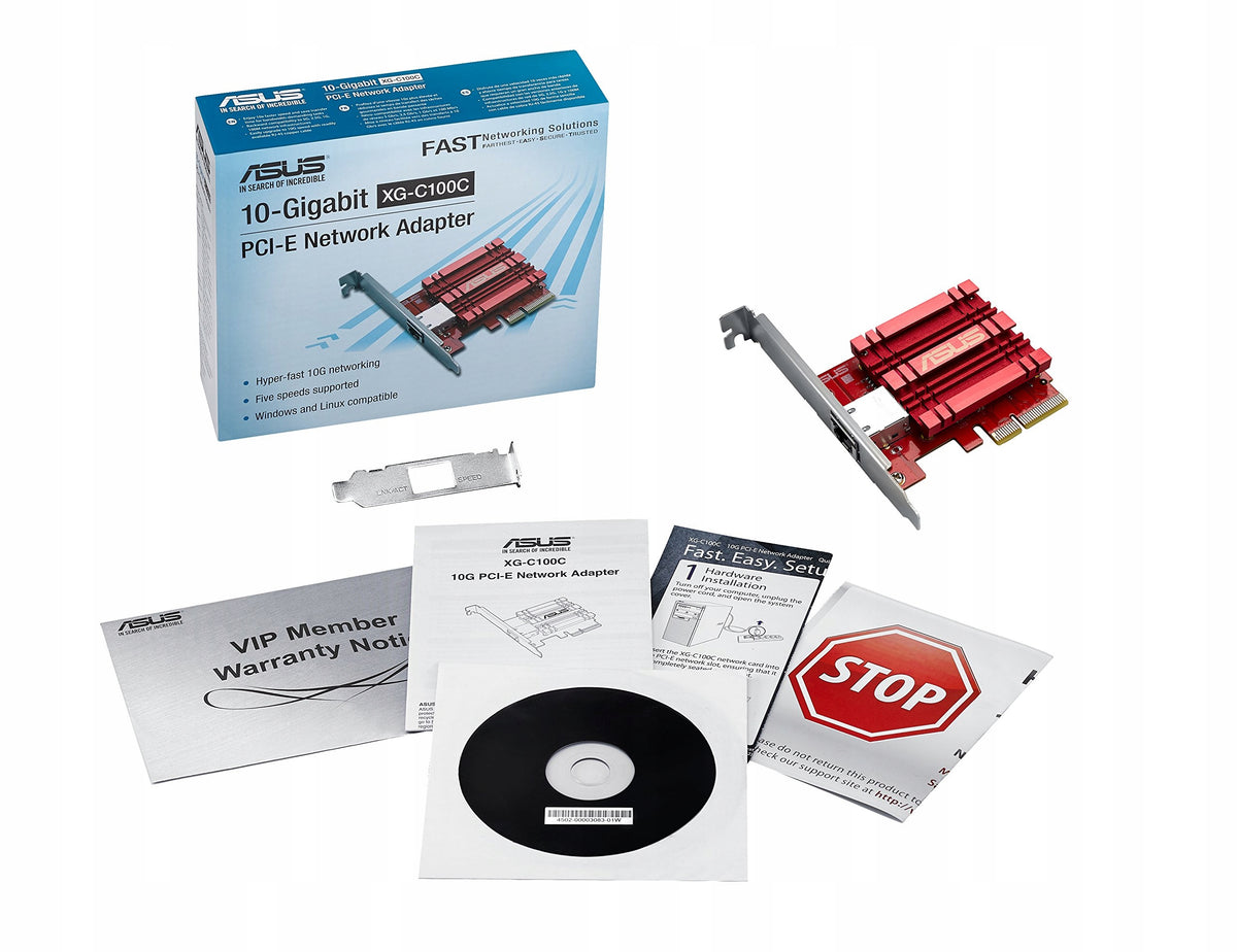 Network adapter ASUS Ethernet (RJ-45) 10000 Mbps Manufacturer code XG-C100C