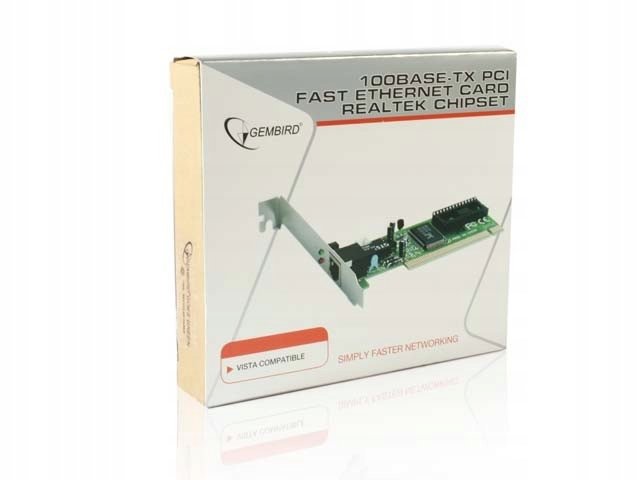 Network adapter Gembird Ethernet 10/100 Mbps PCI interface