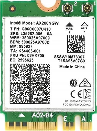Network adapter Intel AX200 vPro (AX200.NGWG)
