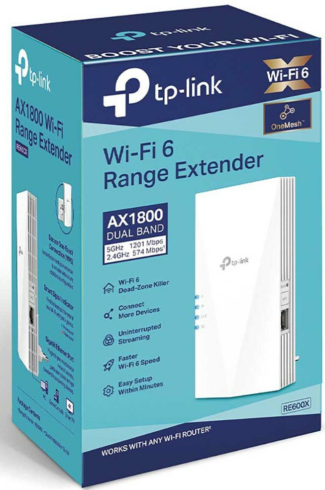 Network amplifier TP-LINK RE600X Band 5 GHz 2,4 GHz