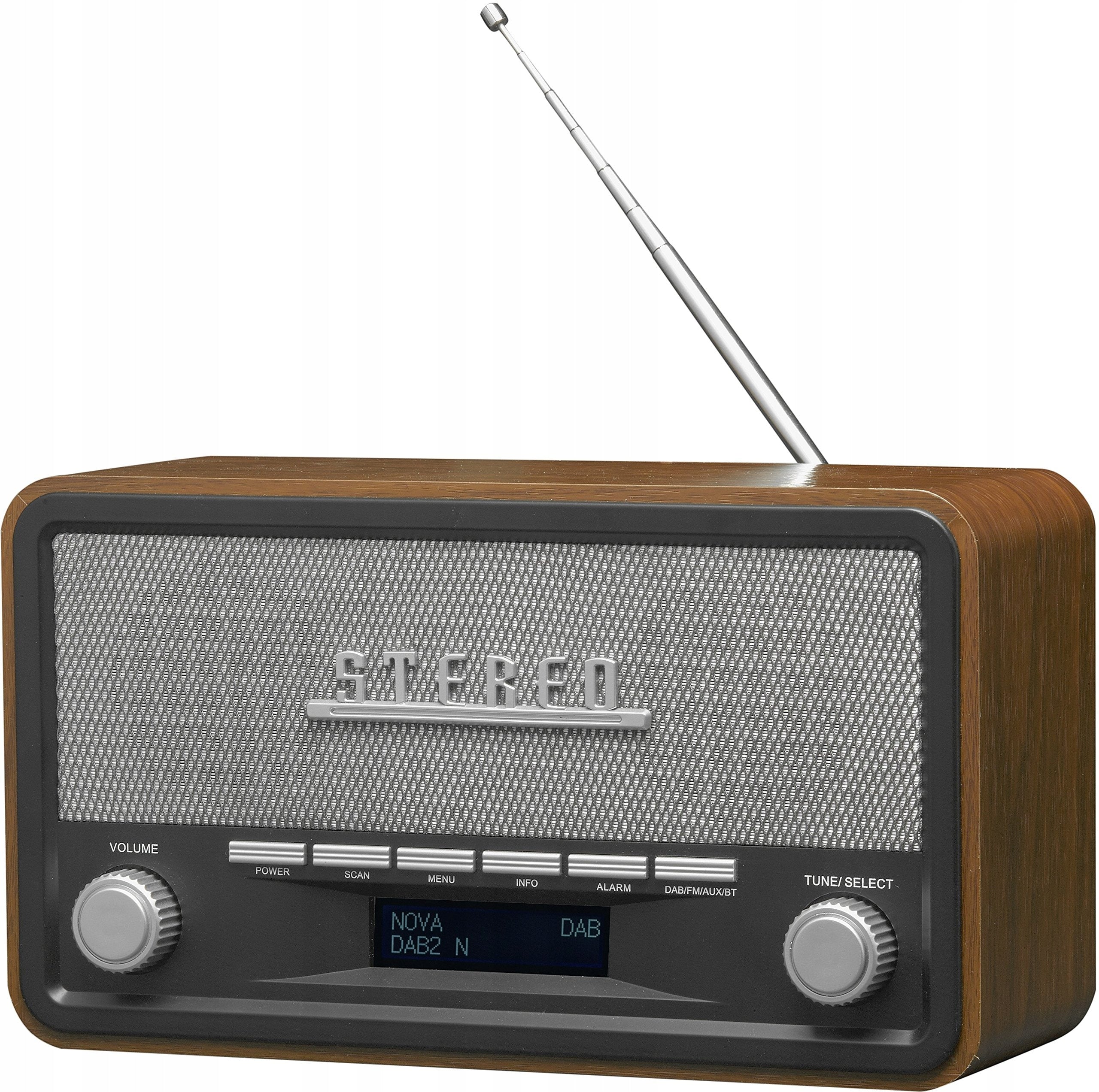 Network-battery radio Denver DAB-18 – retro DAB+/FM radio with Bluetooth