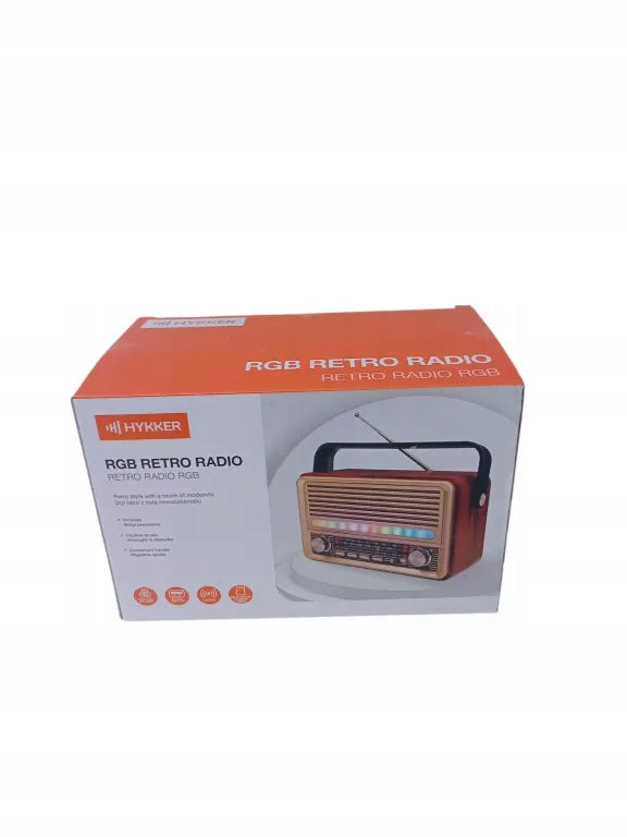 Network-battery radio Hykker RETRO HYKKER RGB