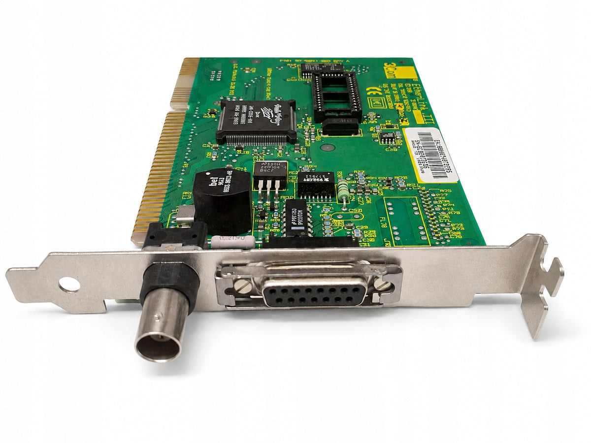 Network card 3Com EtherLink III 3C509B ISA BNC AUI retro new NOS Manufacturer code 3C509B