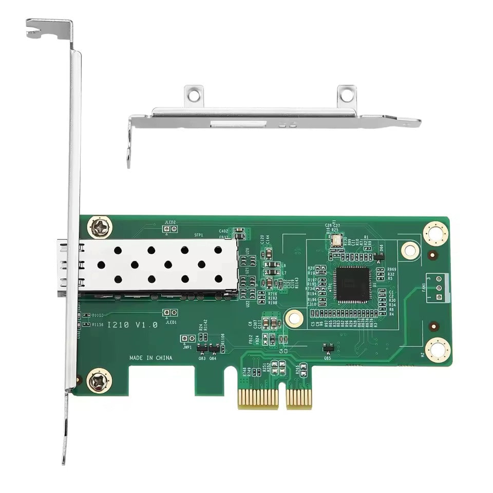Network card PCIE x1 Intel I210 SFP Manufacturer Intel