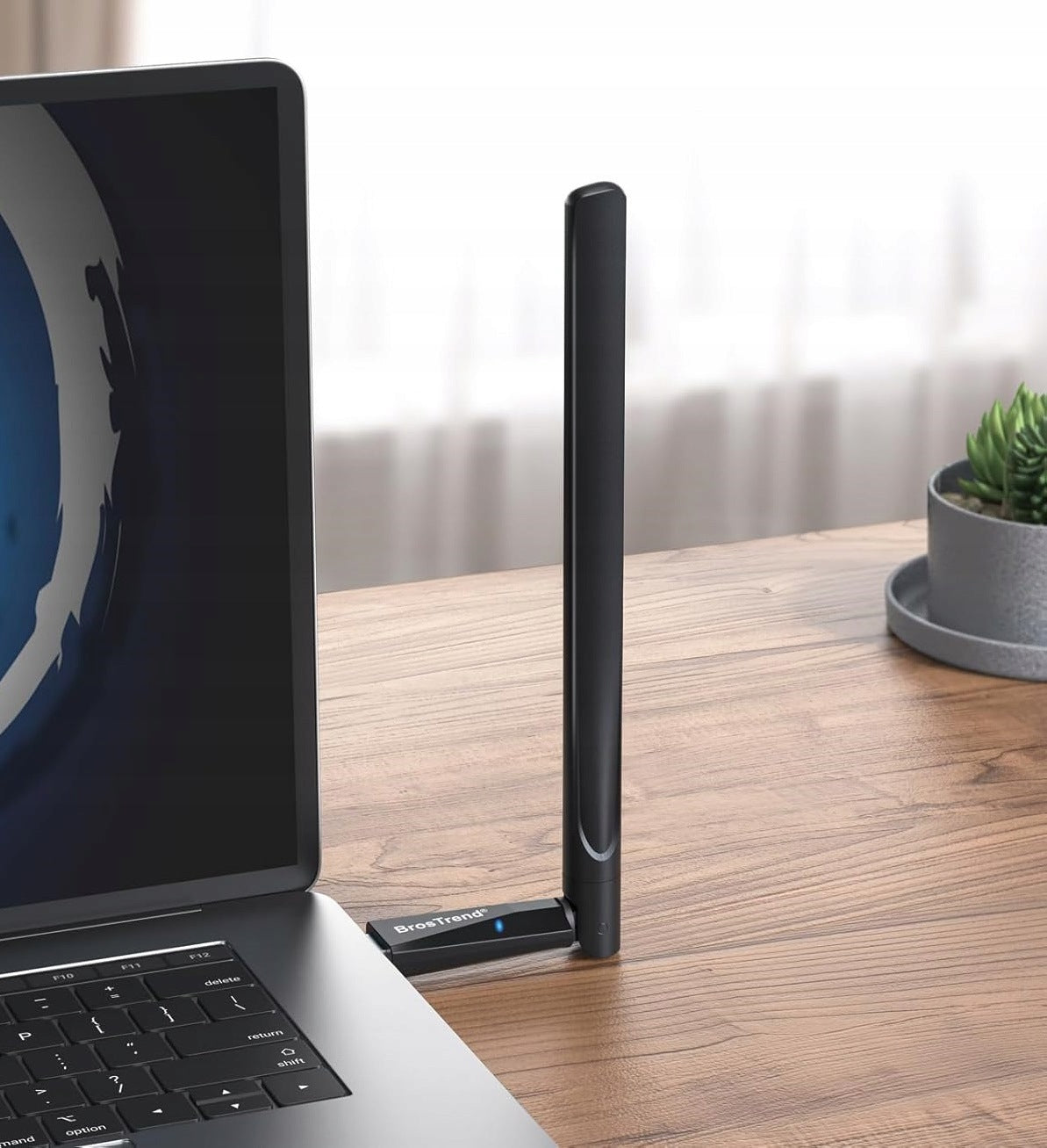 Network card USB WIFi Adapter BrosTrend AC650 with antenna Packaging status original