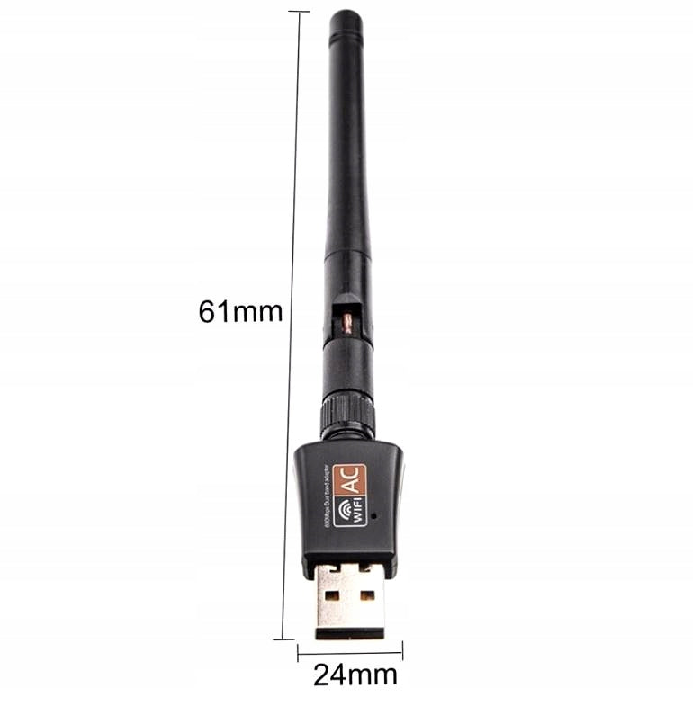 Network card WIFI USB AC 600 mbps 2GHz + 5GHz Interface USB