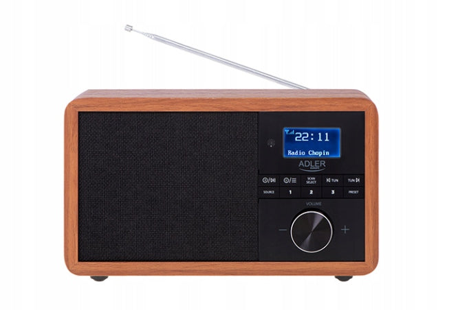 Network radio Adler AD1184 DAB/DAB+ FM LCD MP3 USB Bluetooth Manufacturer code AD1184