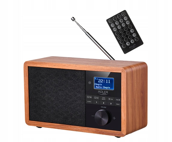 Network radio Adler AD1184 DAB/DAB+ FM LCD MP3 USB Bluetooth