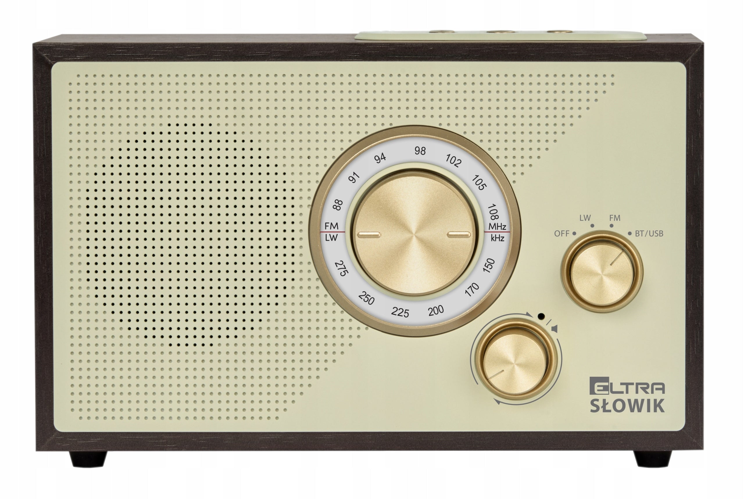 Network radio FM, LW Eltra NIGHTINGALE MP3 USB microSD BLUETOOTH dark brown Manufacturer code 2311BT