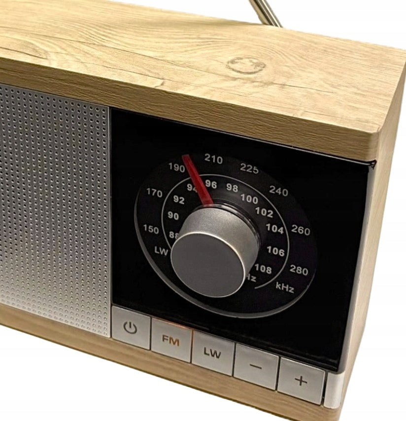 Network radio battery wooden housing ELTRA KRYSTYNA FM/LW RETRO Brand Eltra