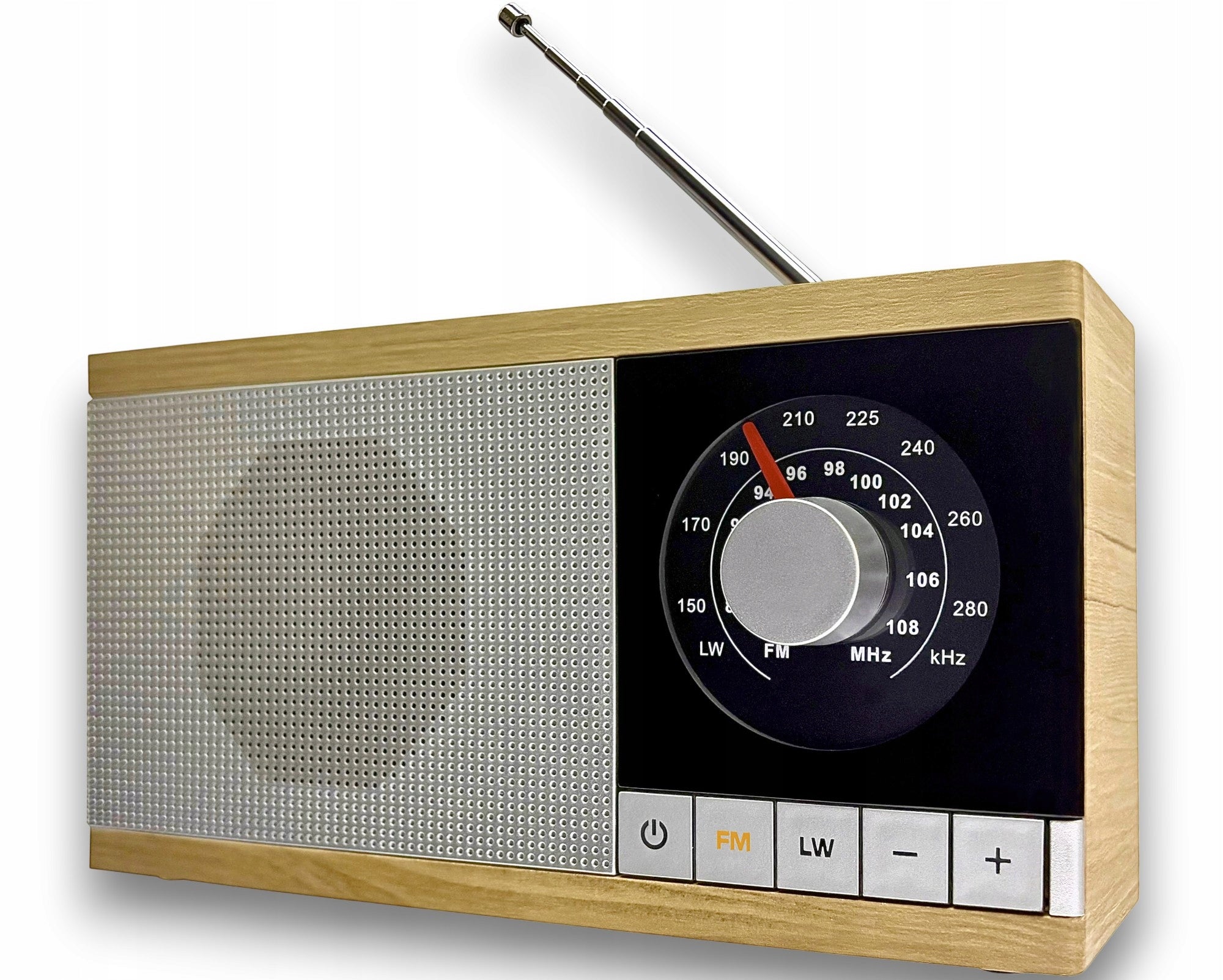 Network radio battery wooden housing ELTRA KRYSTYNA FM/LW RETRO