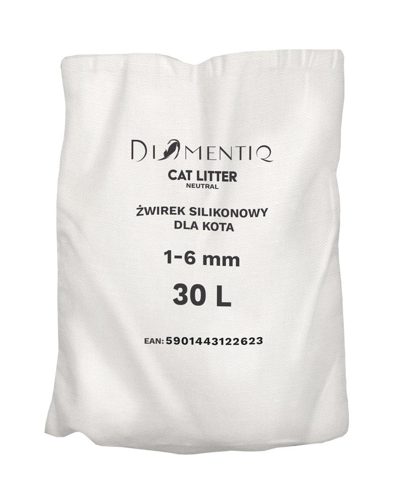 Neutral Silicone Non-Clumping Litter for DIAMENTIQ Cat 30l Manufacturer code DIAMENTIQ