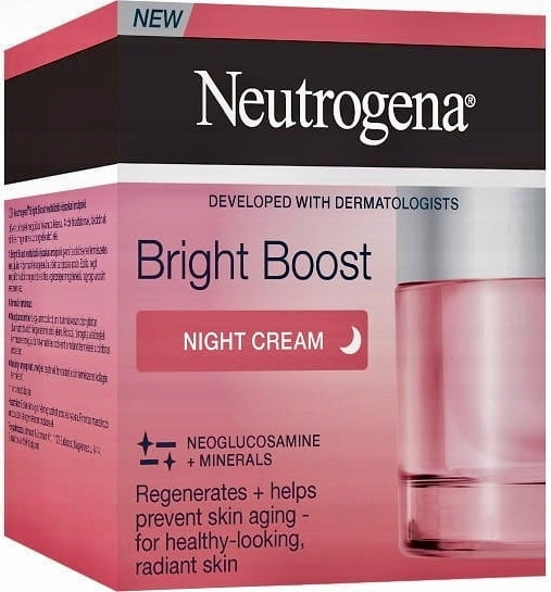 Gaivinantis naktinis kremas NEUTROGENA Bright Boost, 50 ml