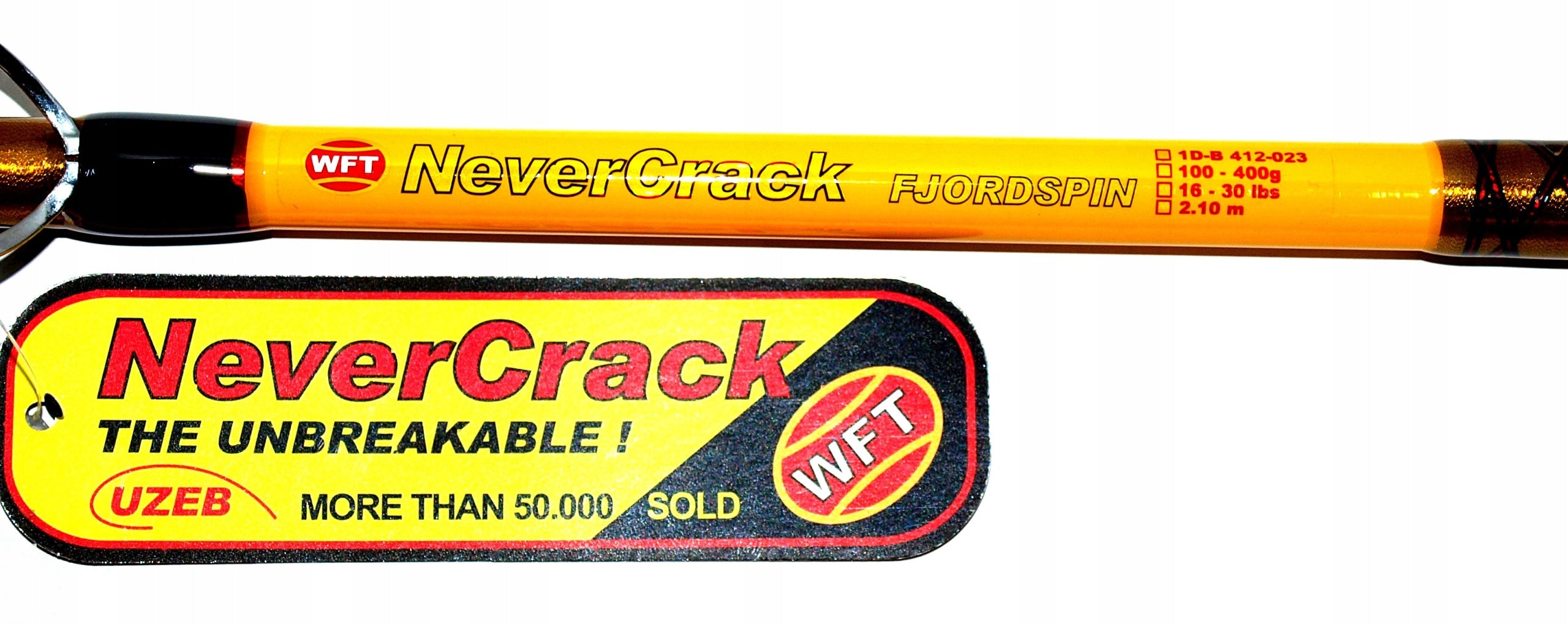 Never Crack FJORDSPIN 2.1m, 100-400g, TRAVEL 4-Piece Spinning Rod Manufacturer code 1d-b412-023