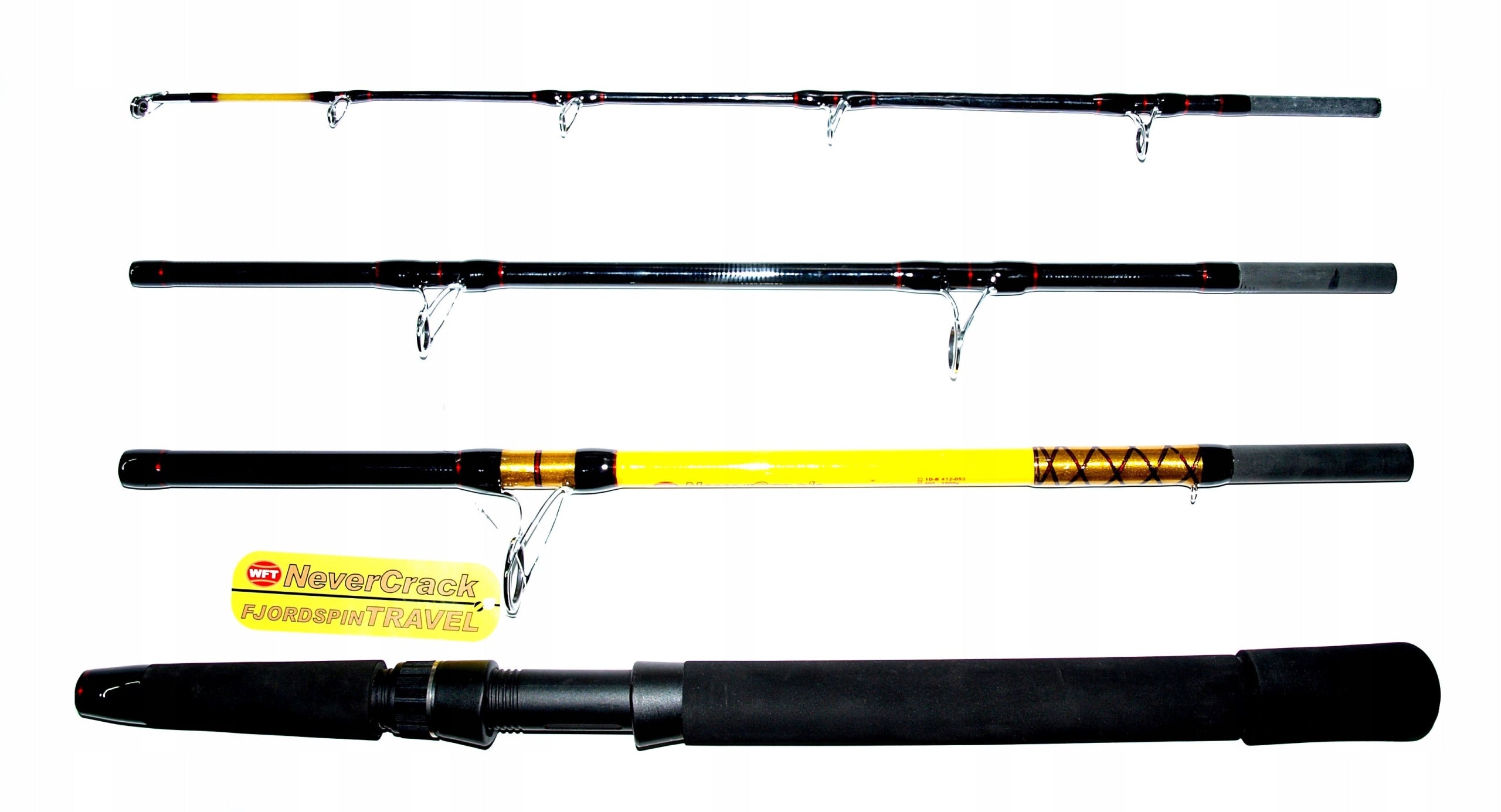 Never Crack FJORDSPIN 2.1m, 100-400g, TRAVEL 4-Piece Spinning Rod
