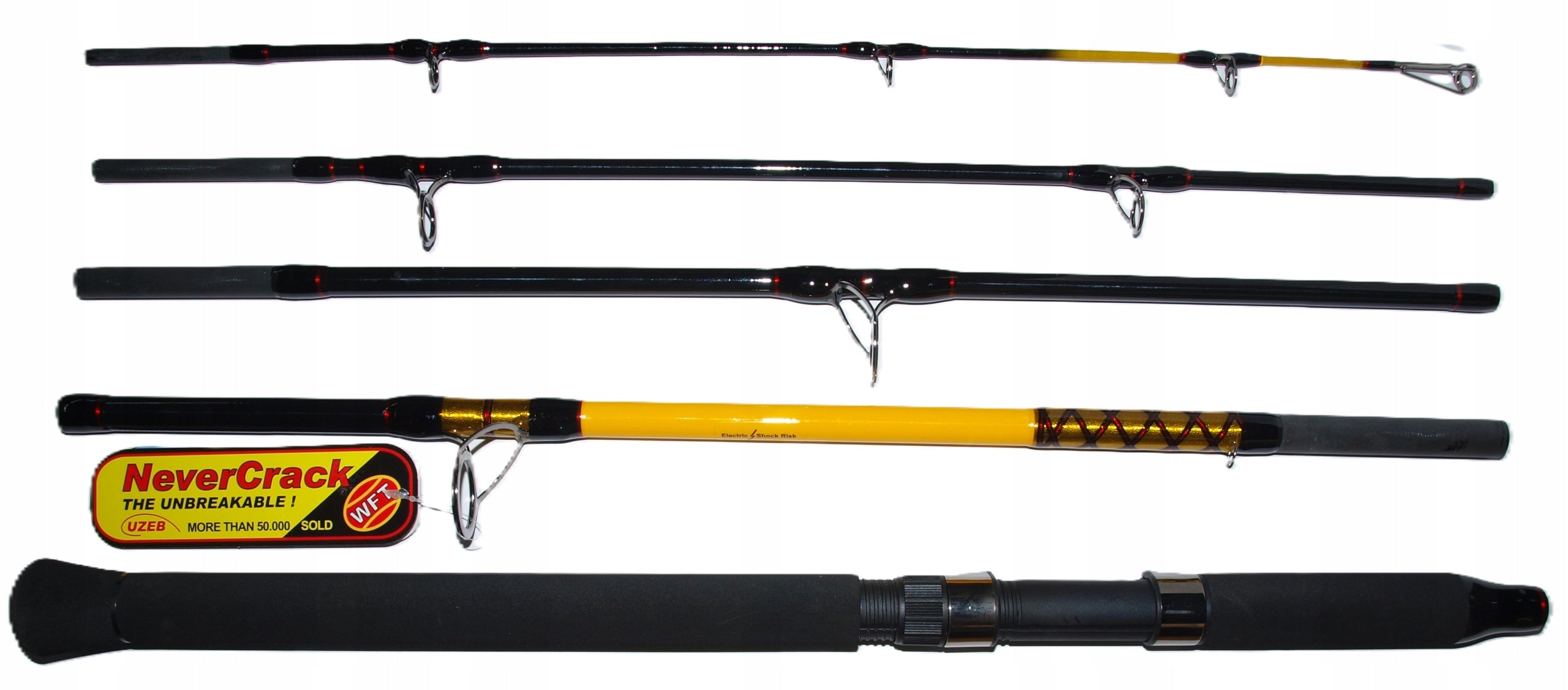 Never Crack FJORDSPIN 2,6m. 100-400g, TRAVEL 5 pieces
