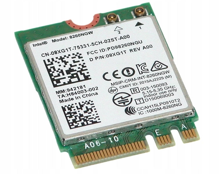 New DELL 8XG1T M.2 Intel 8260 AC DUAL-BAND WIFI BLUETOOTH