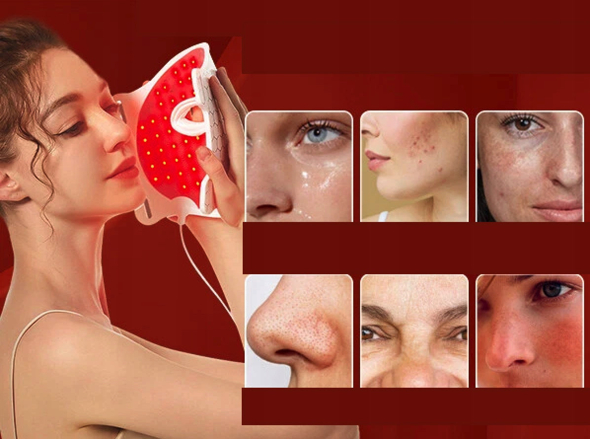 New LED Face Light Therapy Mask - 7 Color Modes, with Remote Control EAN (GTIN) 0793087626644