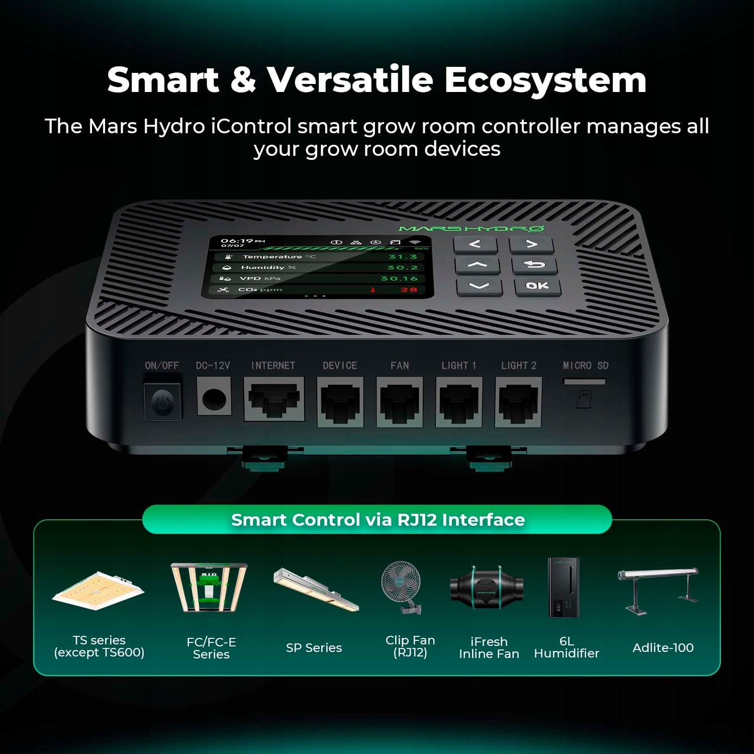 New Mars Hydro iControl Smart Environmental Grow Room Controller – WiFi App Brand no brand