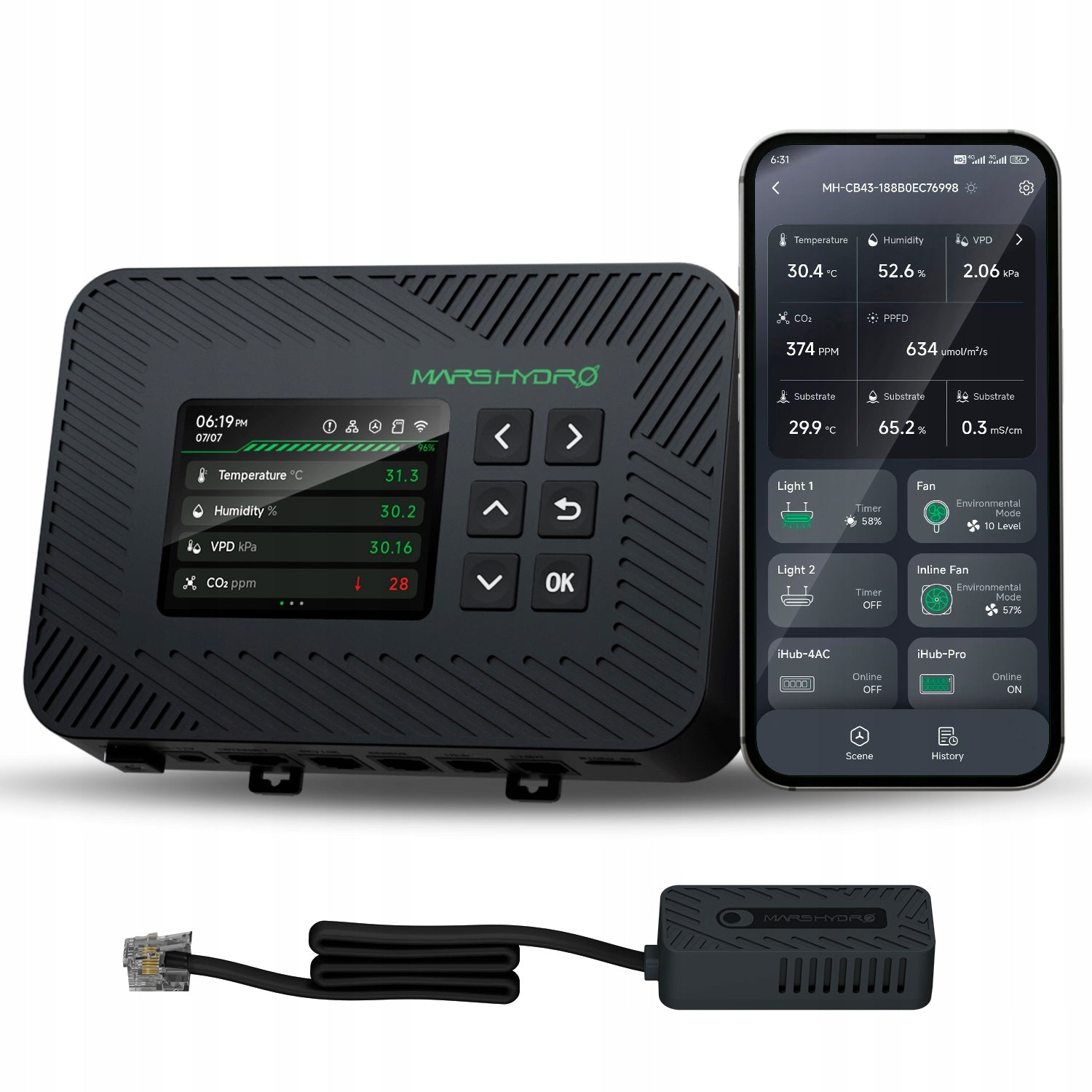 New Mars Hydro iControl Smart Environmental Grow Room Controller – WiFi App