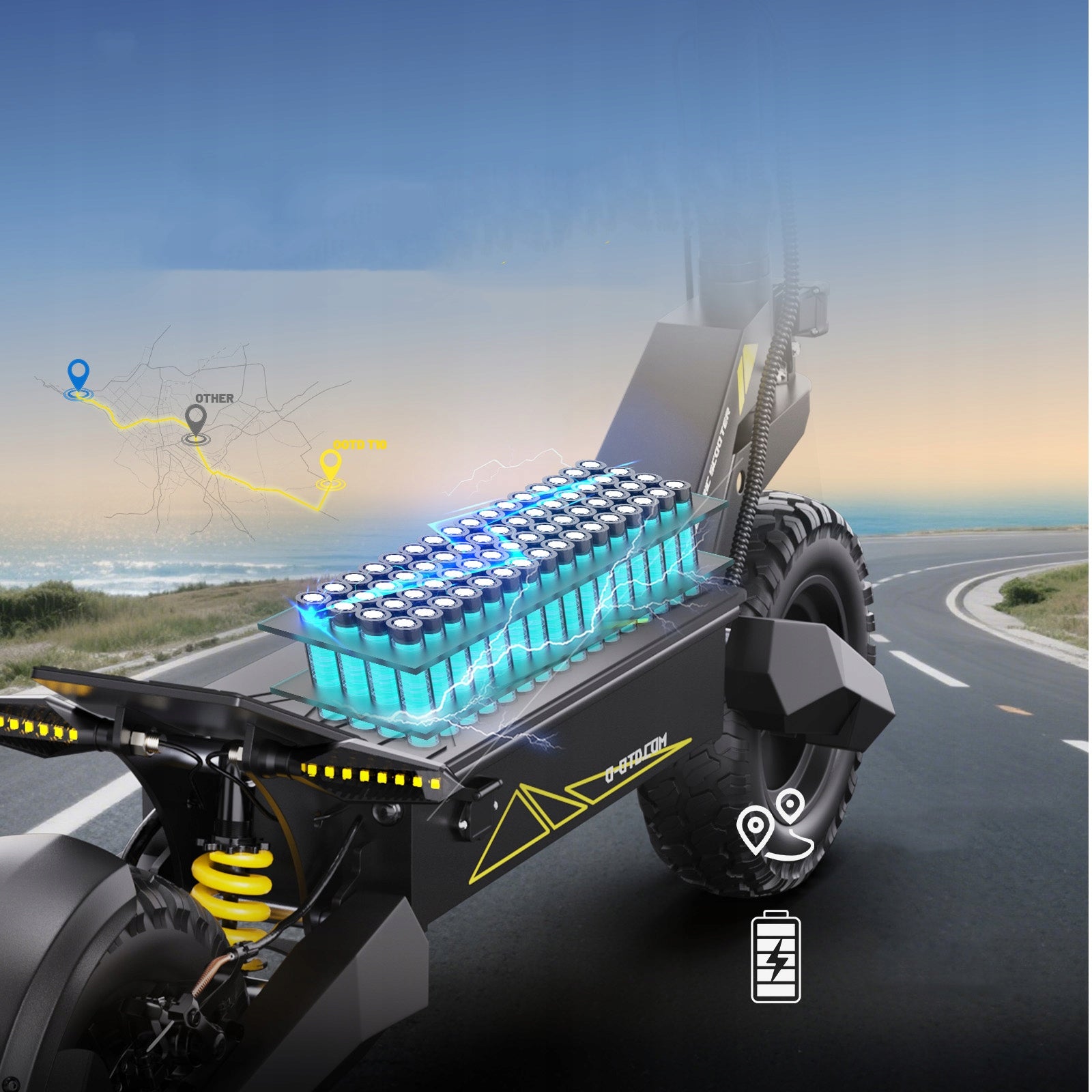 New Off-Road Electric Scooter 900W 48V 13.5Ah 45HP 11" tires OOTD T10 Model NEW OOTD T10