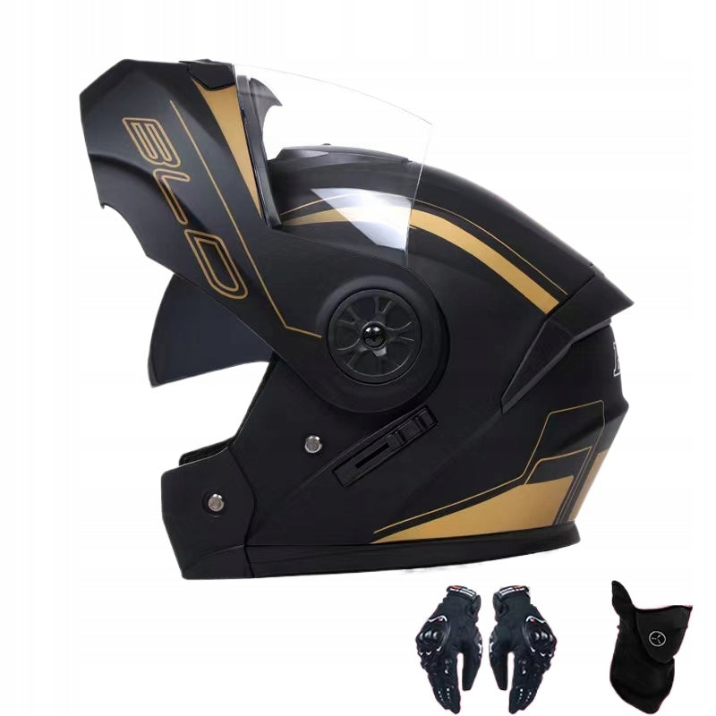 New Professional Racing Clamshell Men's Motorcycle Helmet, M