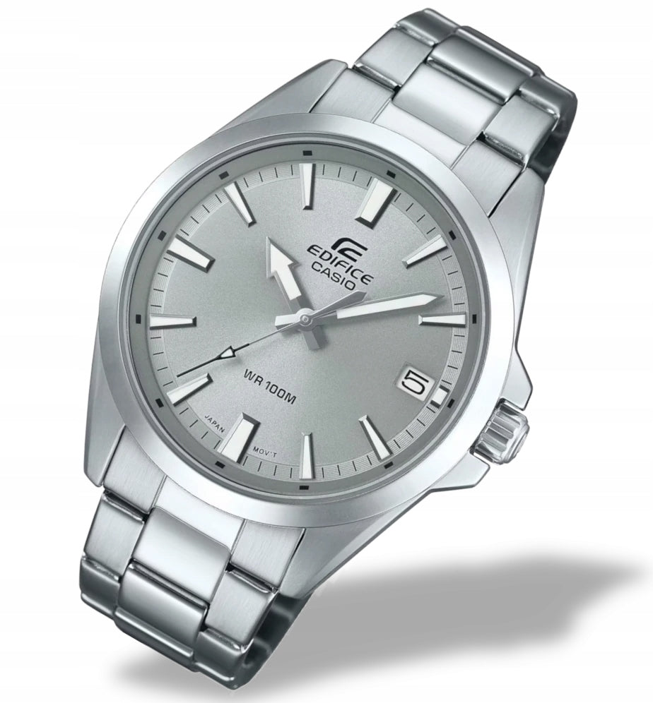 New classic men's watch on bracelet Casio Edifice EFV-100D + Box Brand CASIO