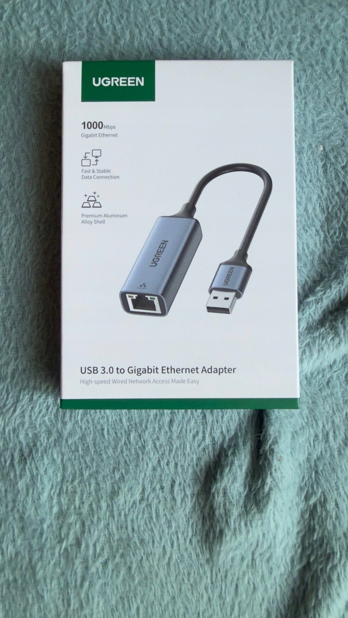 New sealed UGREEN USB 3.0 Network Card Packaging status original