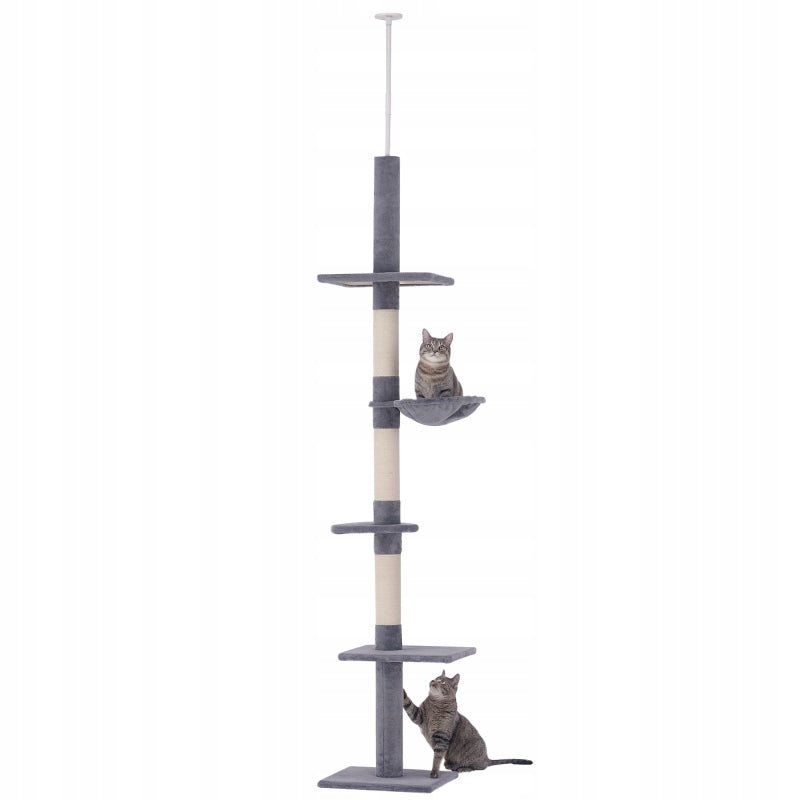 New style Cat tower 260 cm height adjustable grey