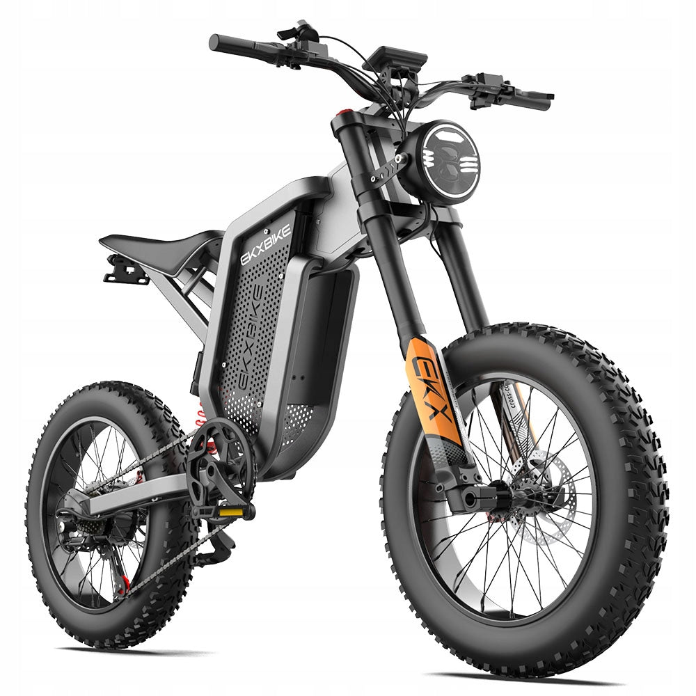 Newest 2000W All-terrain Electric Motorcycle 55km/h 48V 35Ah 20" EKX X21