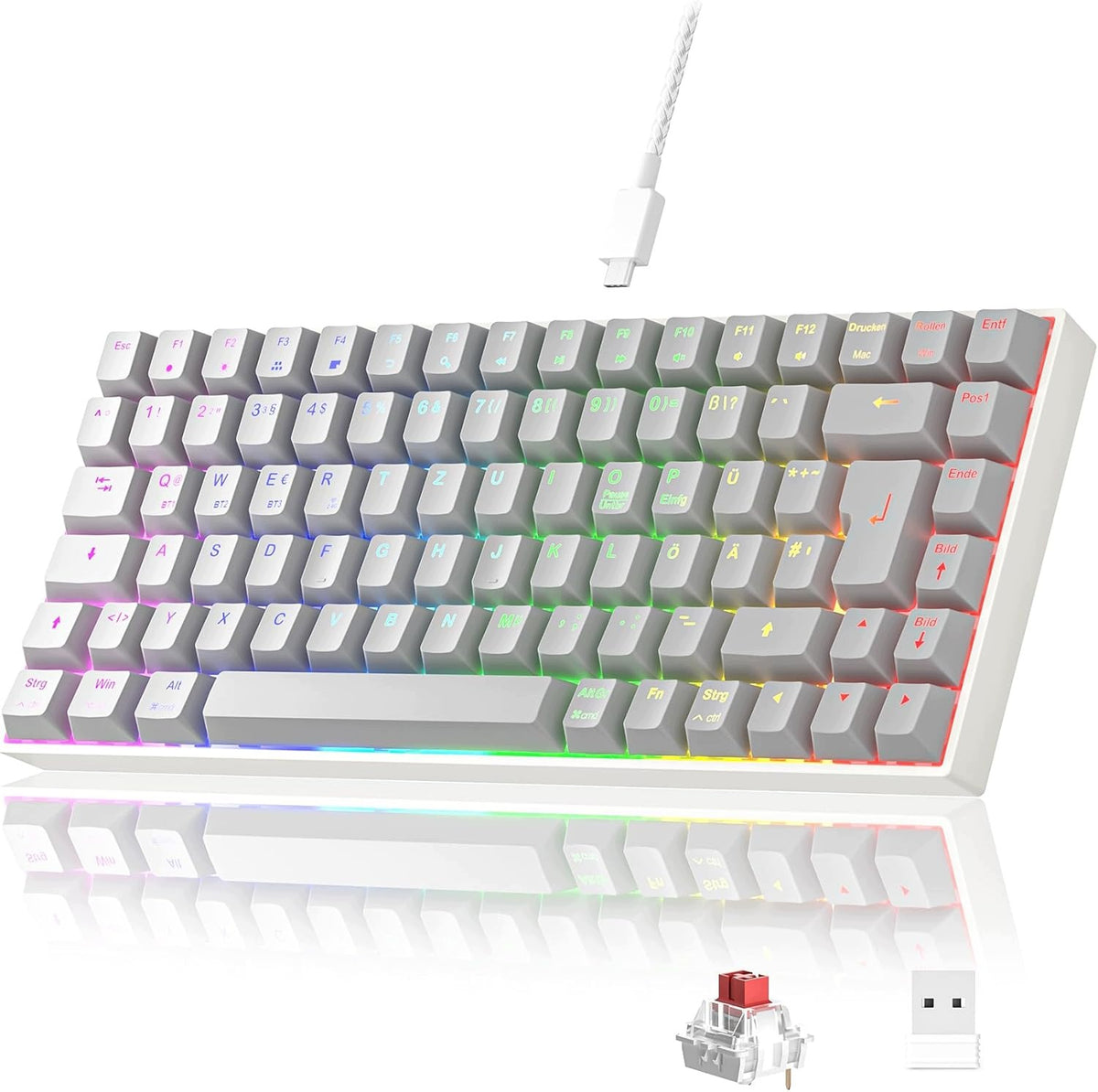 Newmen GM840 Gaming Keyboard, Mechanical, 2,4 G, Wireless