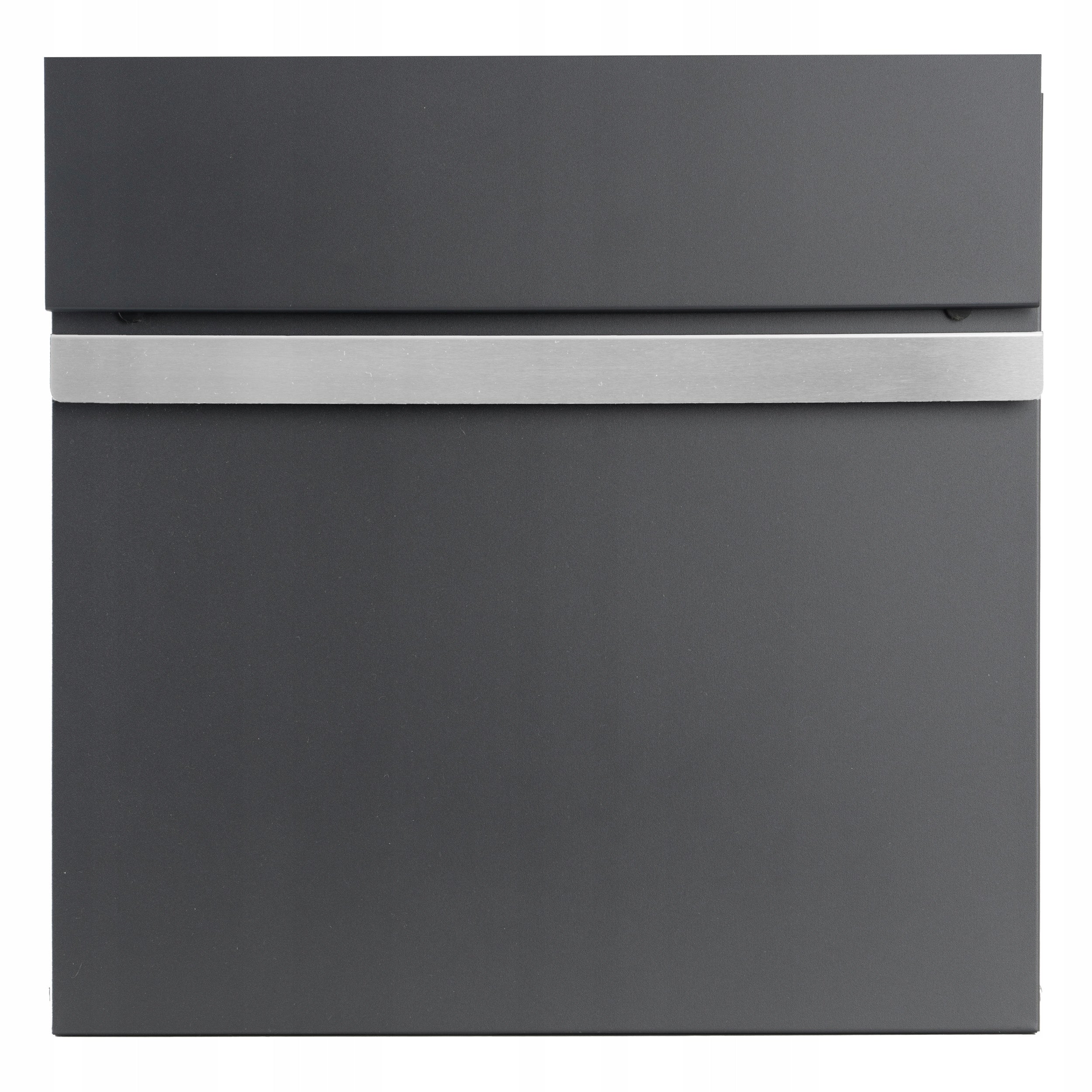 Newspaper Letterbox Anthracite Stainless Steel For Fence Product width 37 cm