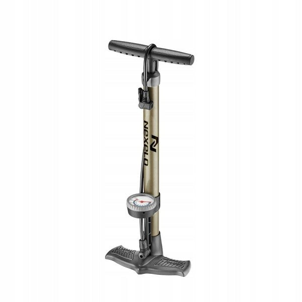 Nexelo bicycle floor pump with pressure gauge