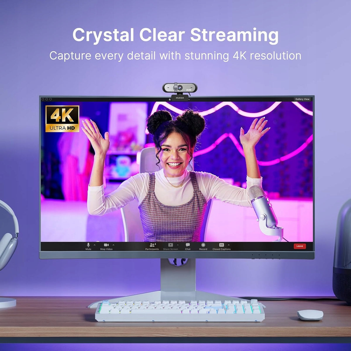 NexiGo Webcam 4K Pro black Packaging status original